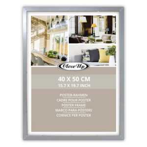 Marco de Fotos Plateado de 40 x 50 cm con Soporte para Exhibición de Pósteres - Product Image 2