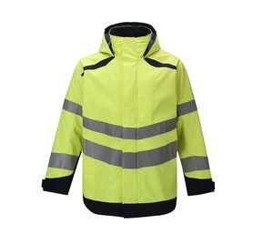 เสื้อแจ็คเก็ตกันฝนกันน้ำฤดูหนาวมีฮู้ดแถบสะท้อนแสงเสื้อแจ็คเก็ตนิรภัยเสื้อสะท้อนแสง - Product Image 3