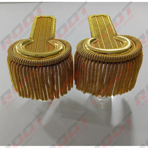 Hombreras de Primera Calidad, Bordadas con Encaje, para Uniformes Ceremoniales y Tácticos, Personalizadas, Hechas en Pakistán - Product Image 2