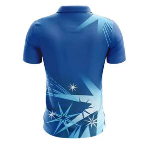 Camiseta Polo de Algodón 100% con Estampado por Sublimación para Hombre, Estilo Cuello Camisero, Ajuste Holgado, Camiseta de Poliéster 100% de Alta Calidad de Secado Rápido para Hombre - Product Image 2