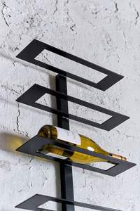 Estante de Metal para Almacenamiento de Botellas de Vino, Soporte Decorativo para 10 Botellas de Vino de Calidad Premium - Product Image 5