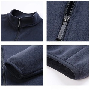 Veste polaire premium pour homme, col montant, doublure épaisse, manteau d'hiver, décontracté, affaires, fermeture éclair, M-4XL, 2025 - Product Image 4