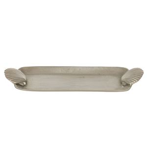 Low Price Golden <b>Aluminium</b> Decorative <b>Tray</b> Leaf Platter Serving <b>Tray</b> for Fruits Candles Tableware Items Showpiece Holder - Product Image 3