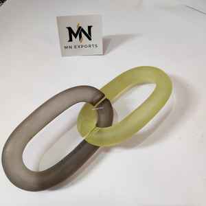 สร้อยคอเรซิ่นแบบวินเทจ สีผสม สไตล์พังก์ ดีไซน์กลวง ขนาดใหญ่ ทรงกลม ยาว  อะคริลิกเรซิ่น  งานศิลปะติดผนัง - Product Image 1