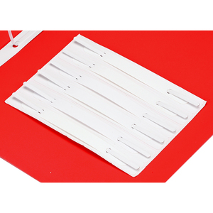 Clips de fixation auto-adhésifs en plastique blanc de 150mm avec 2 trous pour le bureau et l'école et la commodité de l'organisation - Product Image 1