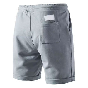 Ropa de hombre, pantalones cortos informales de entrenamiento, Diseña tus propios pantalones cortos informales de alta calidad, pantalones cortos informales de color sólido para hombre - Product Image 2