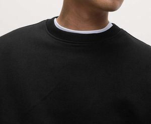OEM de fábrica de peso pesado de algodón de manga larga en blanco personalizado de impresión de los hombres Streetwear sudadera para los hombres - Product Image 3