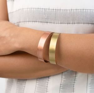 Elevate Your <b>Jewelry</b> Collection with Handmade Copper Bangle Modern Classics Embodying Artistic Craftsmanship for Anniversaries - Product Image 2