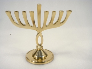 Nouvelle variété de menorah Hanoucca en aluminium, taille standard, anti-ternissement, chandelier juif à 9 branches et porte-bougie - Product Image 5