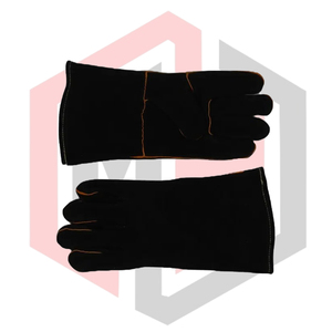 Gants de soudage en cuir résistant à la chaleur et au feu TIG/MIG Paume renforcée Antistatique Résistant aux déchirures 11 oz 14 pouces Sans silicone - Product Image 6