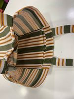 Sacs de plage en nylon recyclé, réutilisables, tissés, rayés, écologiques, traditionnels indiens, personnalisables, avec fermeture éclair, poignée en sangle PP
