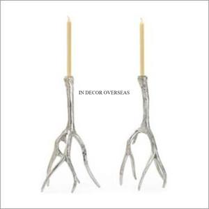 Aspecto brillante Cobre Acabado antiguo Calidad superior Metal Hecho Diseñador antiguo Fancy Candle Stick Holder Suministros DE LA India - Product Image 3