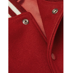 Nuevas chaquetas Varsity personalizadas en blanco Varsity Chenille Patches Letterman Varsity Jacket Oversized College Baseball Jacket para hombres - Product Image 5