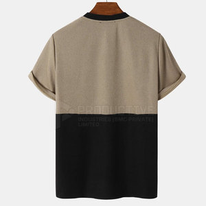 T-shirt à manches courtes personnalisé pour homme, 100% coton, respirant, décontracté, pour l'été, design personnalisé, couleurs personnalisées, logo personnalisé - Product Image 2