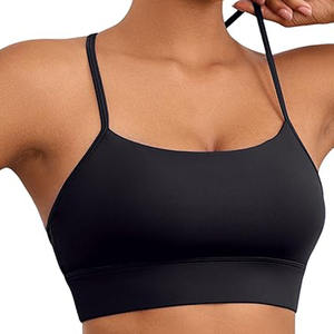 Vêtements de sport de yoga sans couture de haute qualité pour femmes soutien-gorge de sport de soutien élégant de qualité supérieure respirant prêt pour l'action soutien-gorge de sport noir - Product Image 1