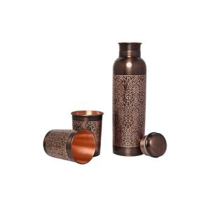 Super selling Copper <b>Water</b> Drinking <b>Bottle</b> Standard Quality <b>Water</b> <b>Bottle</b> for Home and Office Engraved Copper <b>Bottle</b> Best Sale - Product Image 4