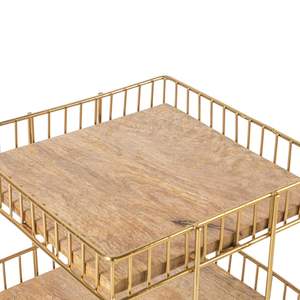 Étagère de rangement pour comptoir, organisation de petits espaces, plateau de rangement décoratif, décoration rustique moderne, décoration minimaliste dorée - Product Image 5