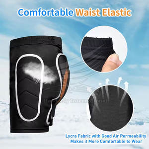 กางเกงกีฬาฮอกกี้น้ำแข็งแบบมีแผ่นรอง 100% โพลีเอสเตอร์ เป็นมิตรกับสิ่งแวดล้อม ระบายอากาศได้ดี แห้งเร็ว น้ำหนักเบา ดีไซน์ยอดนิยม ผลิตในปากีสถาน - Product Image 6