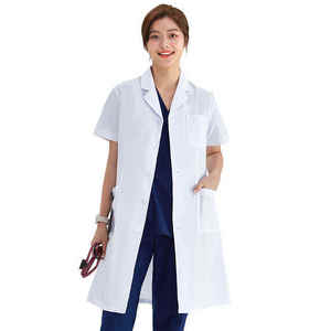 Customized Women's Scrub <b>Sets</b> Knitted Cotton Polyester Professional Long Sleeve Hospital <b>Doctor</b> Uniform - Product Image 6