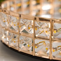Plateau de vanité artisanal moderne en métal miroir doré, luxueux, pour mariage, fête, présentoir à parfums, organisateur de bijoux, glamour