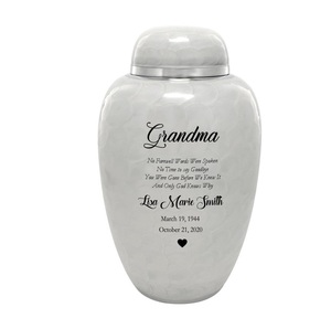Urna Funeraria para Mujer, Grabada, de Aluminio, para Madre, Esposa, Abuela, Urna para Cenizas - Product Image 1
