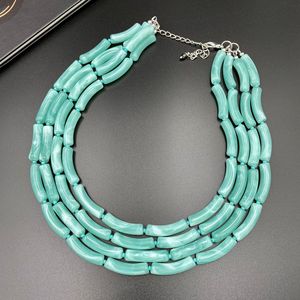 Collar de resina colorido hecho a mano de Venta caliente para mujeres y niñas joyería de moda clásica con cadenas de perlas directo de la India - Product Image 3