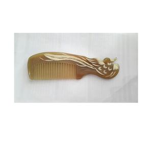 Peigne en corne de buffle avec sculpture et gravure 3D pour les soins des cheveux et une qualité supérieure élégante - Product Image 3