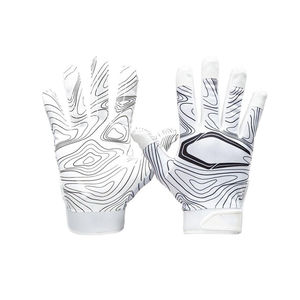 Guantes de Fútbol Americano Transpirables de Poliéster de Color Personalizado al por Mayor OEM, Ropa Deportiva Clásica y Sostenible, Tendencia Básica - Product Image 4