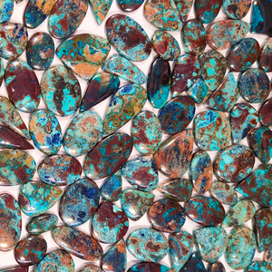 Est rrade ryhrysocolla hathattuckite aboabochon Holot de ryhrysocolla ememstone Fo Jewelry - Product Image 3