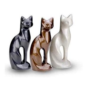 Chat Sculpture Urne Pour Animaux Souvenir Urnes De Crémation Noir pour Grossiste Taux Étranger Conçu - Product Image 2