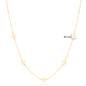 Peace Symbol Plain Pendant Turkish 925 Sterling <b>Silver</b> Jewellery Handcrafted Charm <b>Necklace</b> - Product Image 2