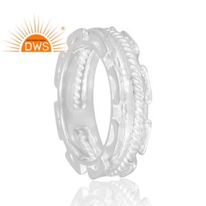 Anillo de banda de Plata de Ley 925 de diseño increíble para mujer, joyería personalizada para mujer, regalo para ella. - Product Image 2