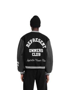 เสื้อแจ็คเก็ตวาร์ซิตี้ผู้ชาย คอตั้ง ปักลายเชนิลล์ แฟชั่นใหม่ปี 2024 สไตล์ไฮสตรีท รับผลิตตามแบบ - Product Image 5