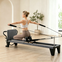Machine de Pilates Reformer Multifonctionnelle Ajustable en Aluminium PUREFLEX – Lit Commercial Premium pour Entraînement du Core – Équipement de Pilates pour Studio et Gym
