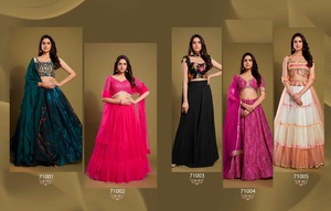 Nouvelle Collection Mariée Brodée Semi Cousue Lehenga Choli pour Exportateur et Fournisseur Mondial au Prix d'Exportation - Product Image 5