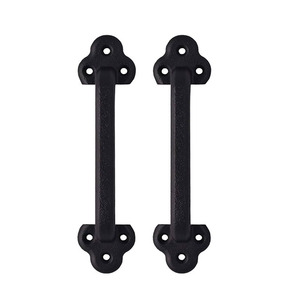 Poignée de porte d'armoire de luxe à fenêtre personnalisée poignées intérieures poignée de porte en verre noir mat en aluminium - Product Image 1
