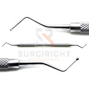 Instrumentos restauradores dentales, ortodoncia dental, talladores de doble extremo, instrumentos de relleno de acero inoxidable de Surgiright - Product Image 1