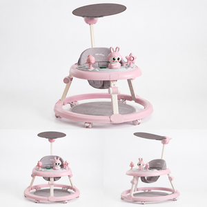 Marche-bébé OEM pliable à hauteur réglable avec centre d'activités et jouets pour la vente en gros - Product Image 1
