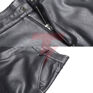 Pantalones Cortos de Cuero Ecológico Transpirables para Hombre, Diseño Casual Premium, Cintura Alta, Durabilidad y Comodidad Diaria - Product Image 4