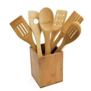 SUPER Natural Teak Or Acacia Wooden <b>Kitchen</b> <b>Utensils</b> Set With Spoon Rest Wooden Cooking Spoons Set and <b>Utensils</b> <b>Holder</b> - Product Image 6
