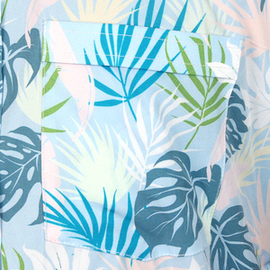 Chemise à fleurs personnalisée imprimée pour hommes Ensembles hawaïens Chemise boutonnée décontractée Vêtements de plage Chemises à manches courtes pour hommes - Product Image 3