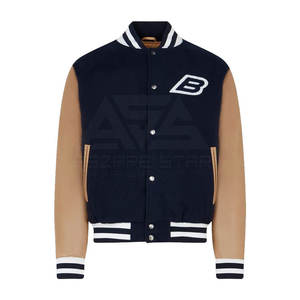 Customized Super Quality Stand Collar Letterman <b>Jacket</b> for Men Unique Design for Winter Season Adult Size - Product Image 1