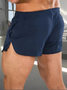 Mesh <b>Shorts</b> Quick Drying, Breathable Athletic Training Shaping Sports and Leisure with Pockets, <b>Elastic</b> <b>Waistband</b> - Product Image 3