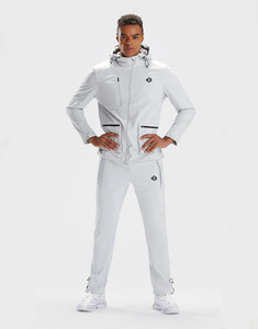 Vêtement personnalisé tenues d'entraînement en nylon avec fermeture éclair en vrac vente en gros Survêtement en nylon/polyester coupe-vent vêtements de jogging survêtement - Product Image 1