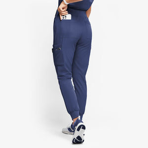 Bangladesh Made High Quality Women's <b>Lightweight</b> <b>Joggers</b> Comfort Fit Anti-Wrinkle Casual Travel Pants Summer Ruffles Flat Front - Product Image 2