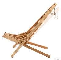 Chaise de pêche en bois de nouvelle conception, chaise en bois d'acacia de haute qualité pour jardin, serre, facile à assembler, respectueuse de l'environnement