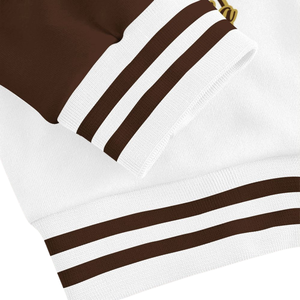 Iota Phi Theta 1963 Chaqueta universitaria de estilo universitario Letterman Brown Gold Greek Life Apparel Fraternity Heritage Wear - Product Image 5
