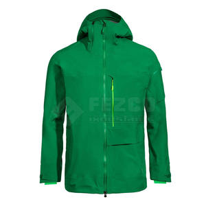 Poliéster Nylon Moda Con capucha Exterior Hard Shell Ligero Transpirable Cortavientos Lluvia Chaqueta de invierno - Product Image 4