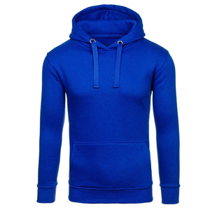 เสื้อฮู้ดแบบสวมหัวของผู้ชายเสื้อฮู้ดสีทึบดีไซน์แบบสตรีท - Product Image 1