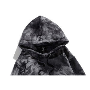 Vente en gros de pulls noirs pour hommes, vêtements de rue tendance, vêtements unisexes pour hommes, sweats à capuche tie-dye avec livraison et expédition rapides - Product Image 3